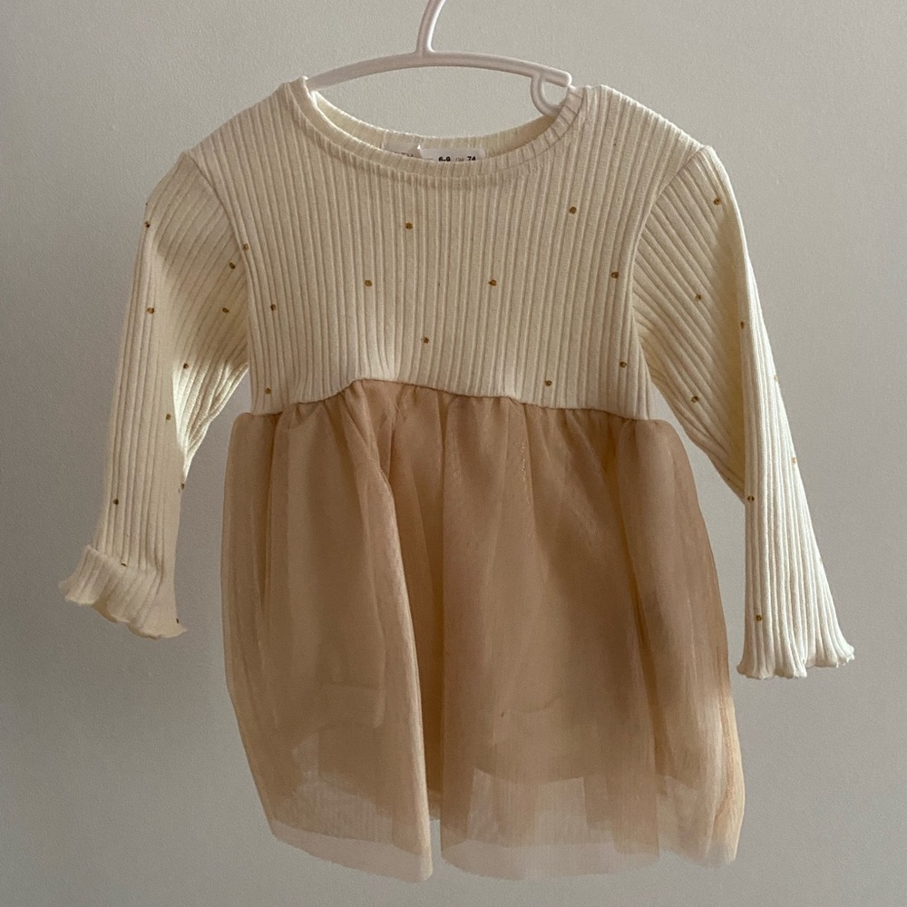 Zara long sleeve tutu dress